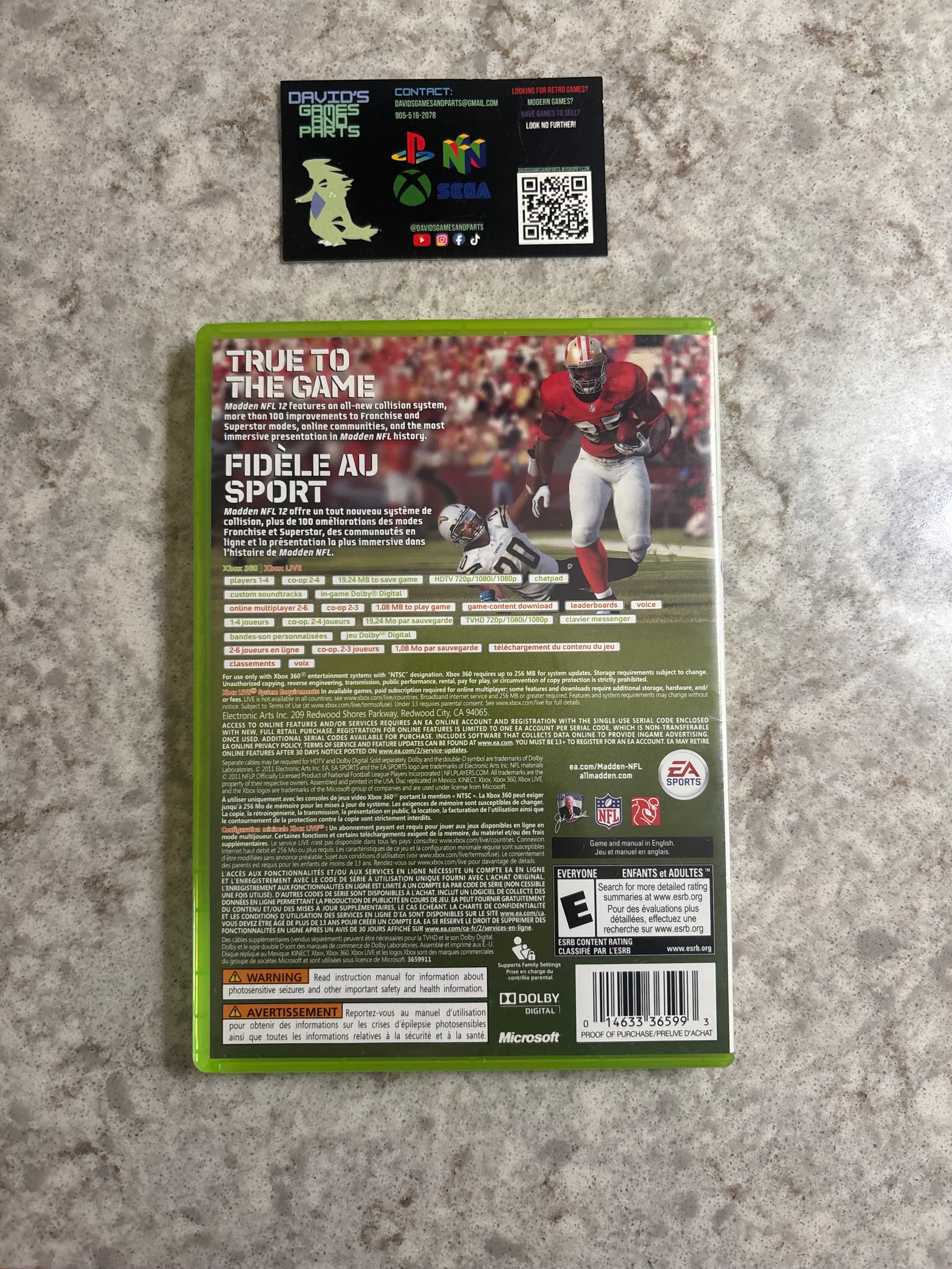Madden NFL 12 [Xbox 360]