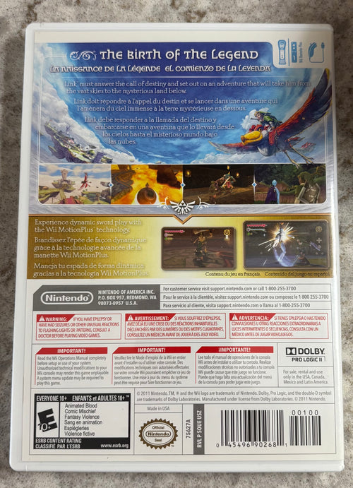 The Legend of Zelda: Skyward Sword [Wii]