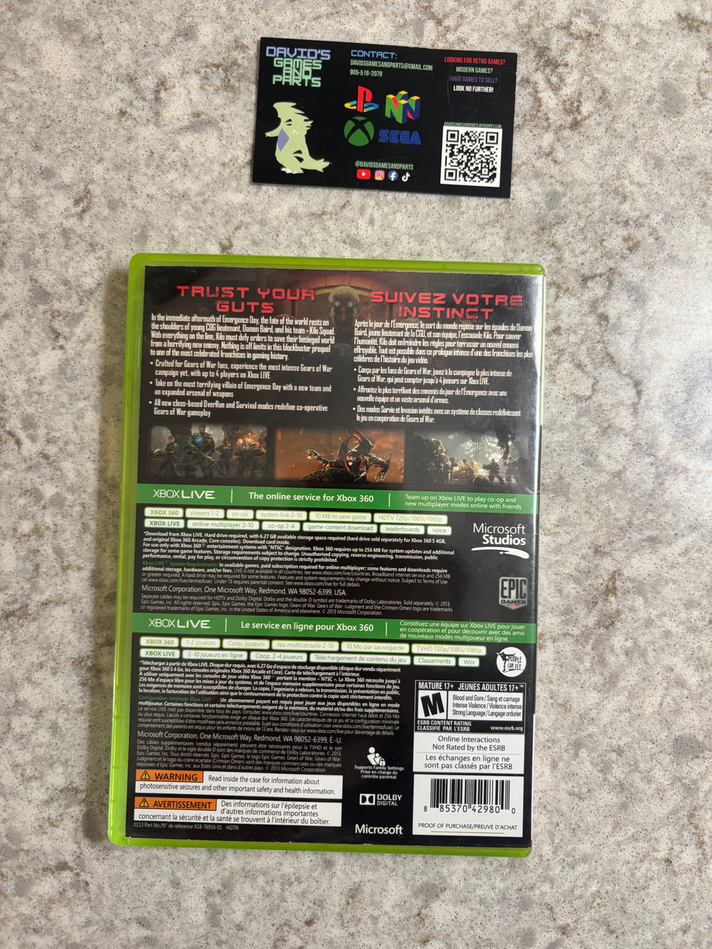 Gears of War Judgement [Xbox 360]