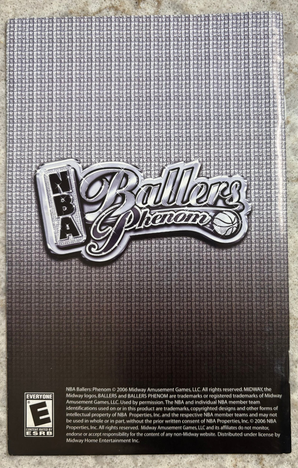 NBA Ballers Phenom Manual [Xbox]