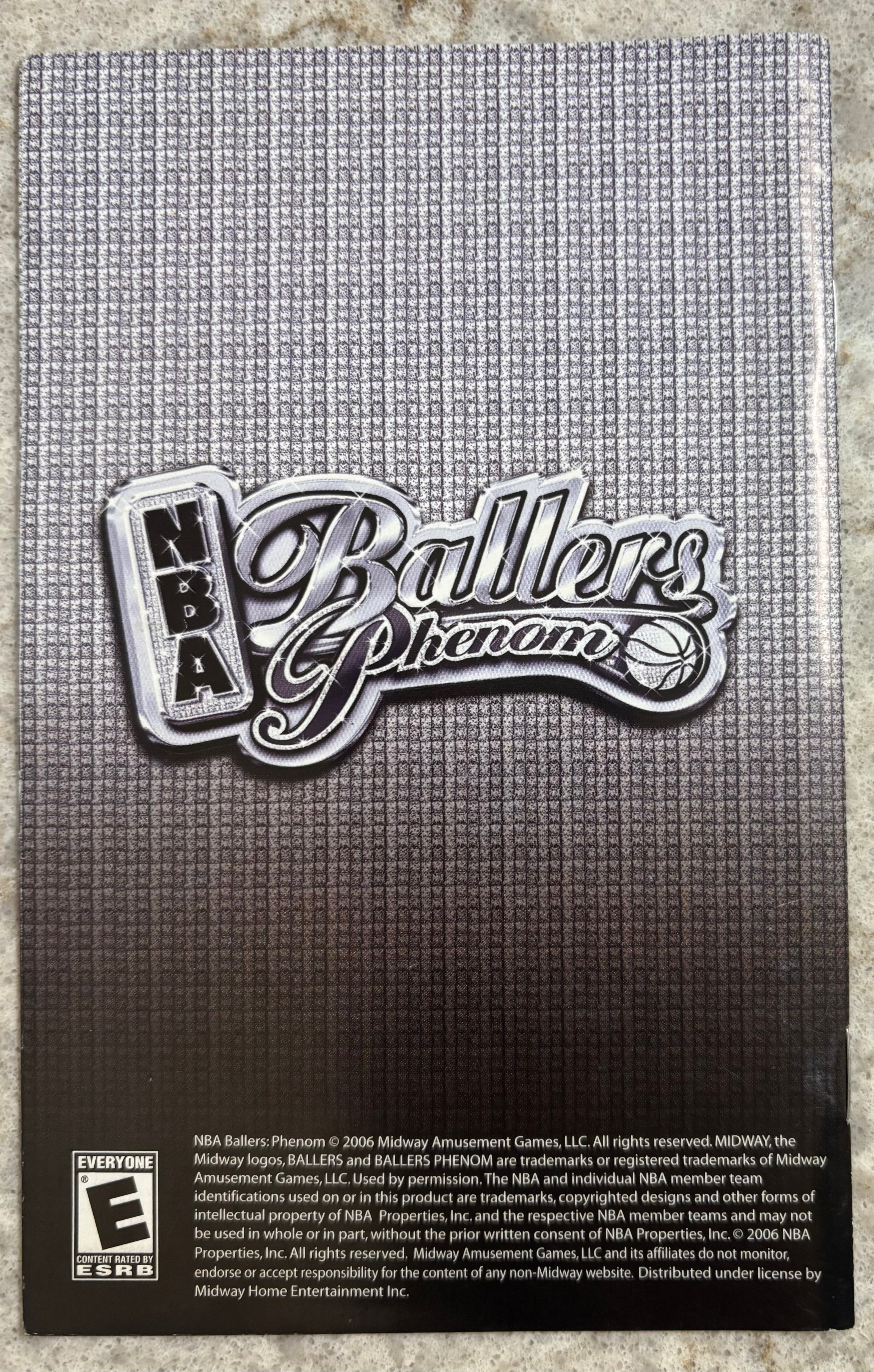 NBA Ballers Phenom Manual [Xbox]