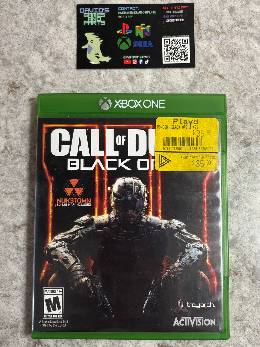 Black Ops III Case Only [Xbox One]