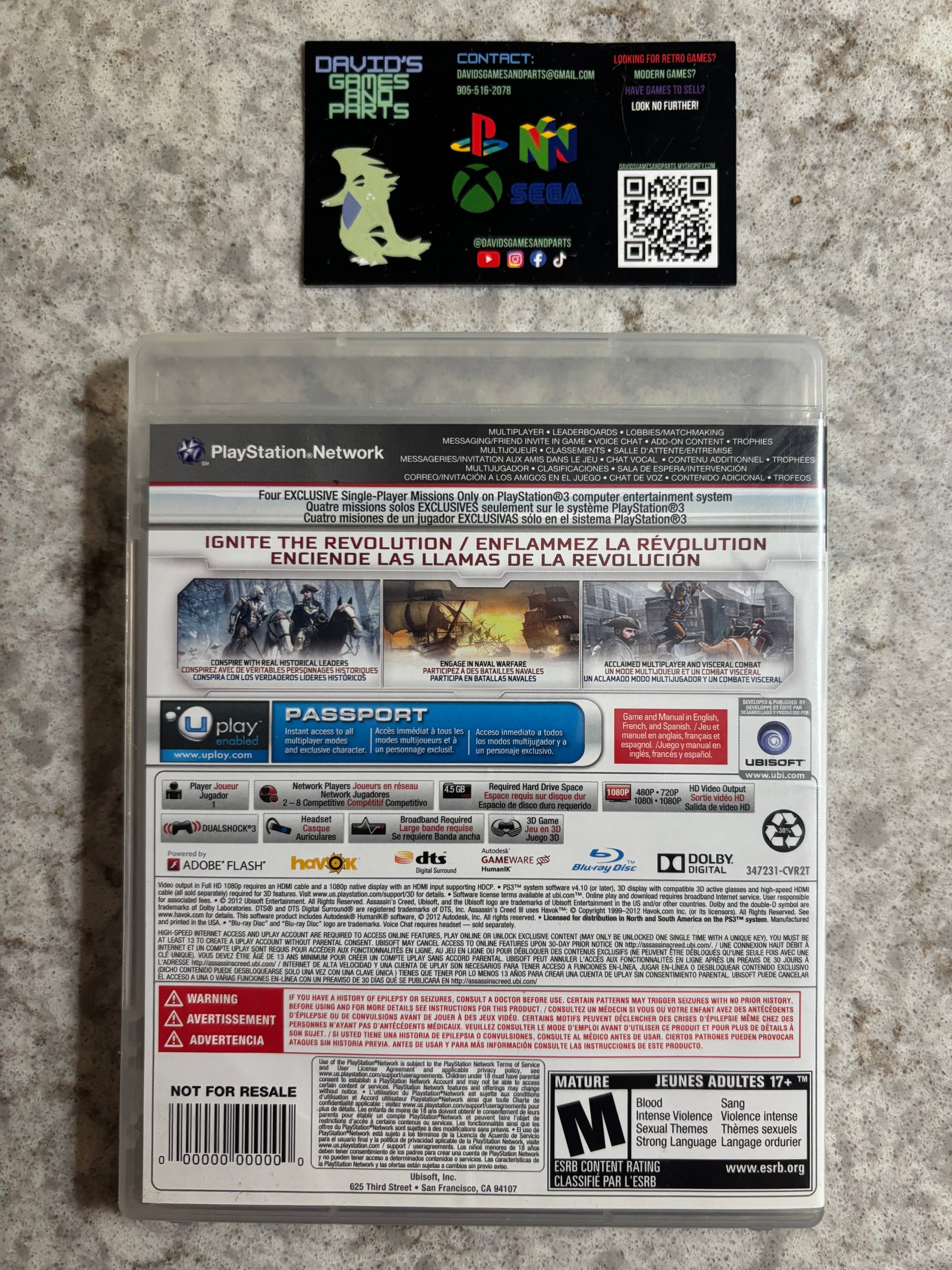 Assassin's Creed III [PS3]