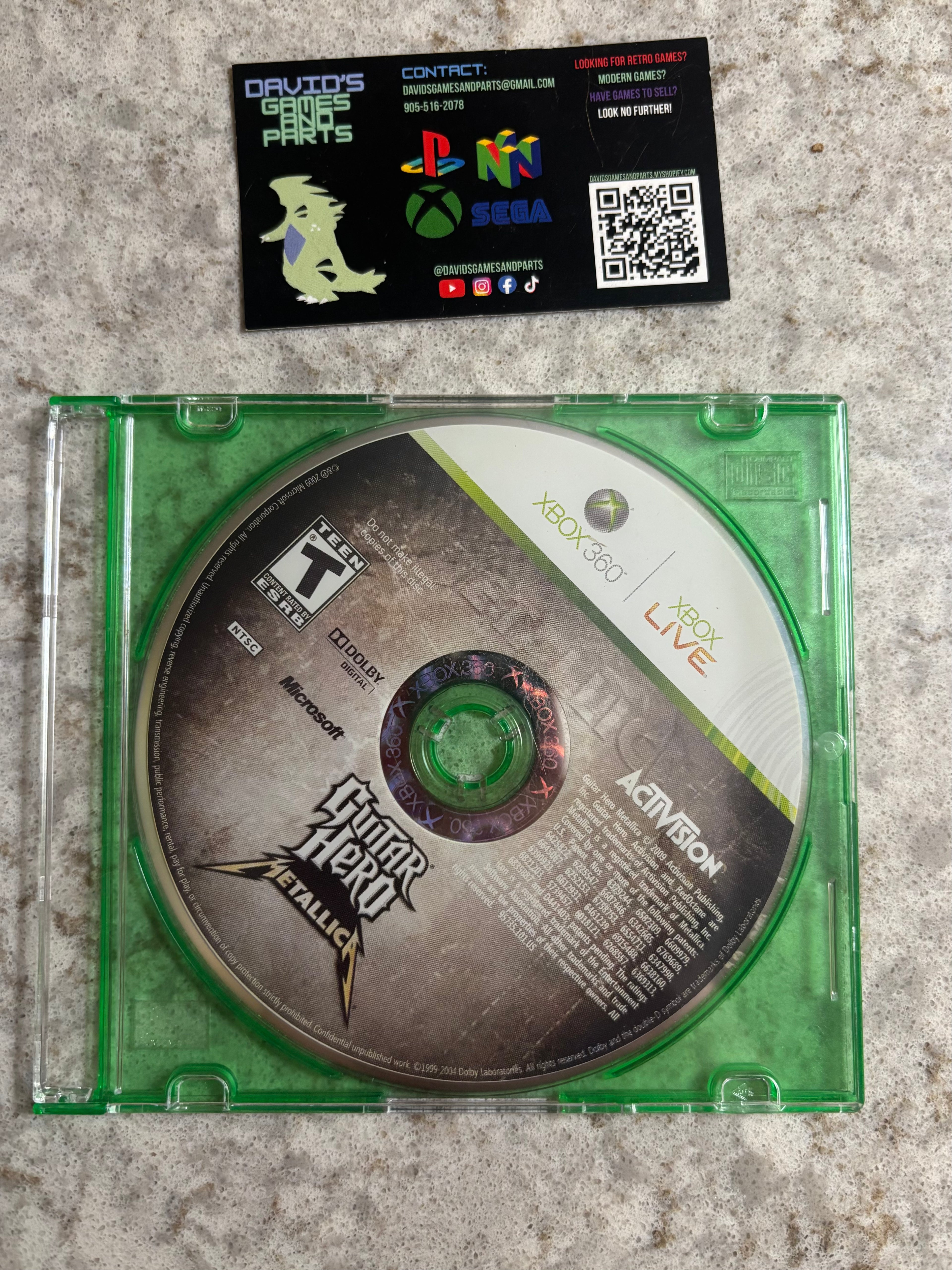 Guitar Hero: Metallica Disc Only [Xbox 360]